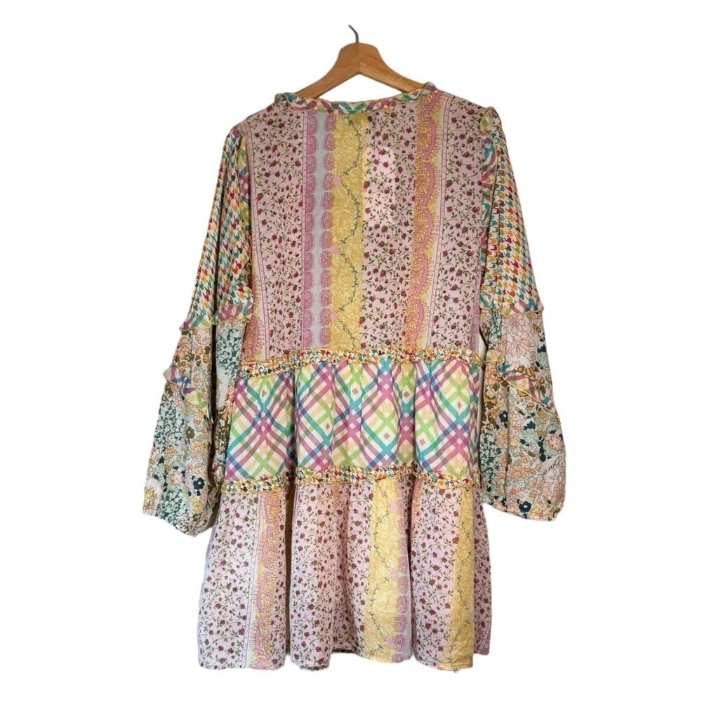 Barok Paris Spring Fling Patchwork Mini Dress NWT… - image 9